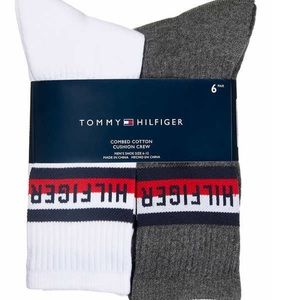 6 Pairs of Tommy Hilfiger Men's Crew Sock